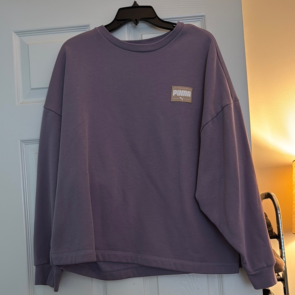 Puma Women’s Crewneck Sweater in Purple